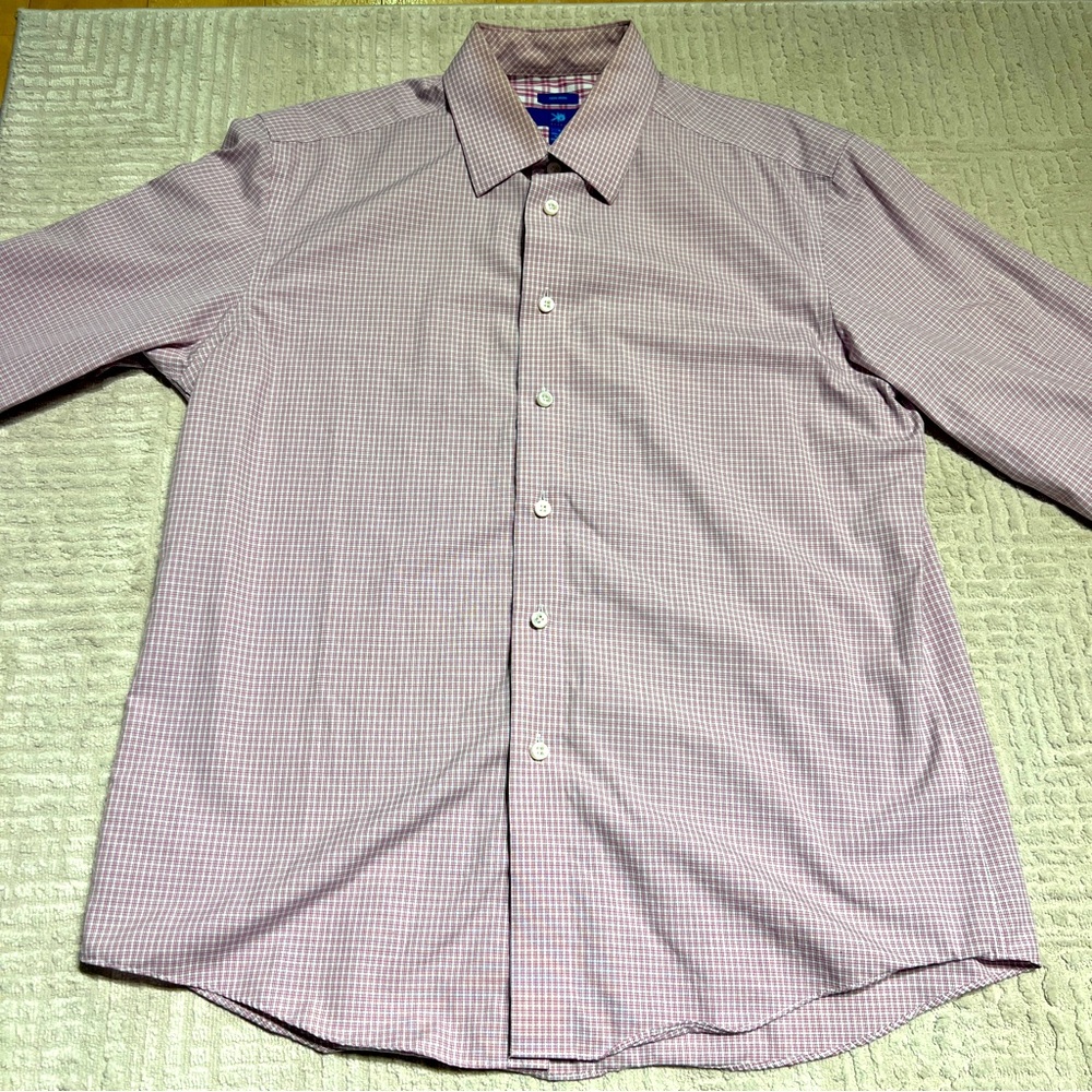 Egara Men’s Large Plaid Button Up Long Sleeve